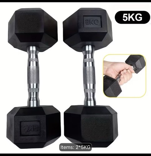 Hex dumbbells set - 5-7.5kg, pair