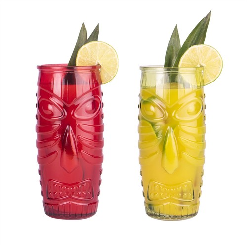 Tiki cocktail glasses set - cocktail,