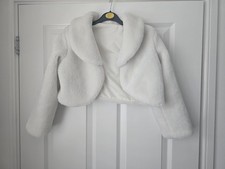 Ivory Faux Fur Flower Girl