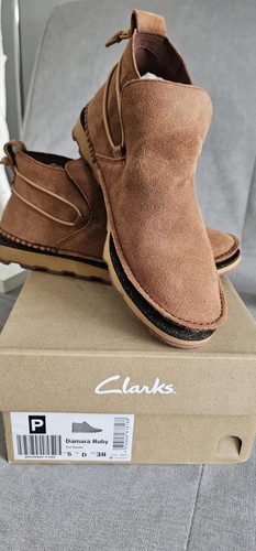Clarks damara ruby tan - tan, suede