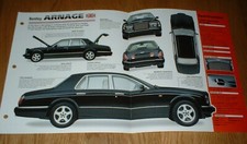 1998 BENTLEY ARNAGE SPEC SHEET