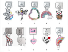 Italian Charm Bracelet Jewellery Fits All Italian Charm Bracelets 9mm