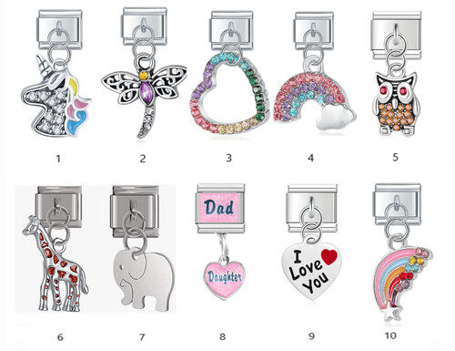Italian charm bracelet - charm,