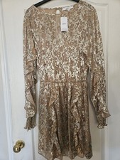 NEXT Gold Metallic Jacquard