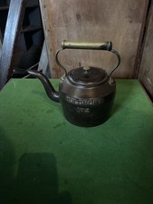 Antique Cast Iron Kettle 
