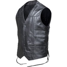 Rocker Leather Motorcycle Vest