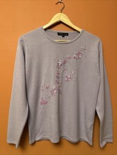 Ladies Mauve Long Sleeve Jumper From Lauren Taylor, Size S/M