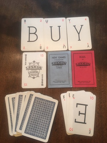 Waddingtons lexicon card game - waddingtons,