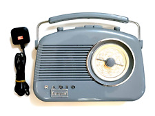 Steepletone Retro Brighton Portable Radio Grey/White FM Radio 31.5cm USED 🎶🎶
