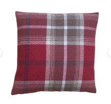 Balmoral Tartan Check Plaid Tweed wool effect Fabric Country Cushion Covers