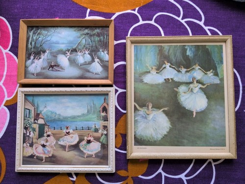 Vintage small framed prints - 3,