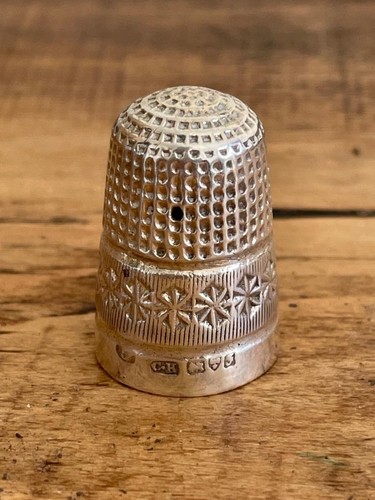 Sterling silver thimble - silver,