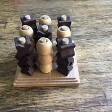 Wooden 3D Tic Tac Toe Board