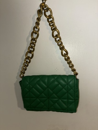 Zara new green soft faux - green,