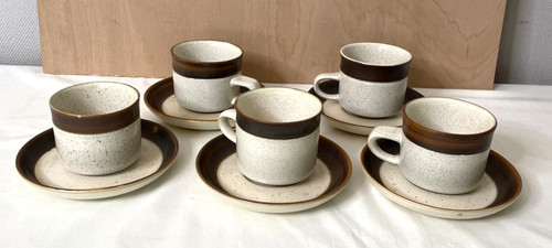 Denby russet cup and - russet,