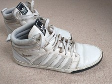 Adidas Vespa II Hi High Top Trainers UK 11 EU 46 White Rare Vintage Classic