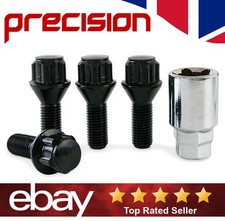Black Locking Wheel Nuts Bolts