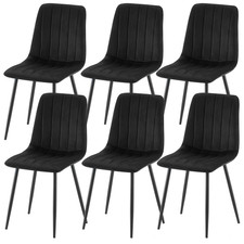 Set of 6 Velvet dining chairs