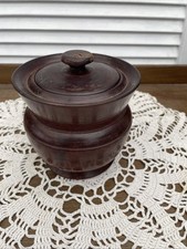 Vintage Wooden Tobacco Jars