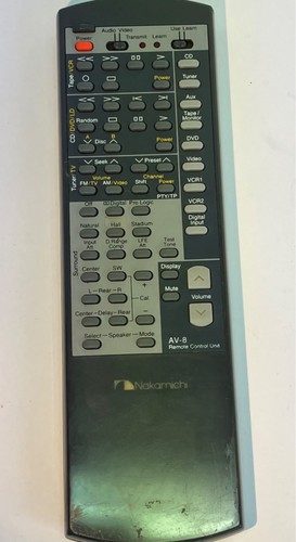 Nakamichi remote control - av-8,