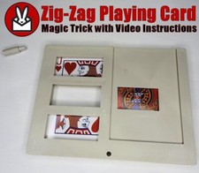 Zig zag playing card - playing, magic