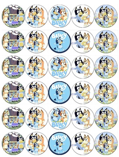 Bluey family edible wafer - bluey,