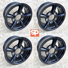 4X Gloss Black Alloy Wheels SP