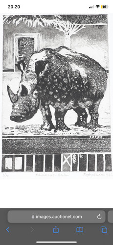 Signed graham rigby aquatint