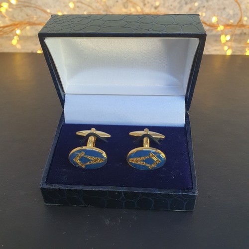 Masonic gold plated cufflinks - masonic,