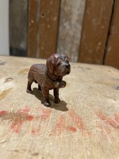 Hand Carved Wooden Figurine Of A St.Bernard Dog Black Forest