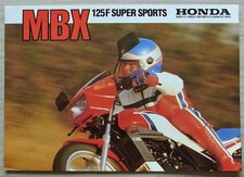 HONDA MBX125F SUPER SPORTS MOTORCYCLE Sales Brochure 1984 #PB84006A