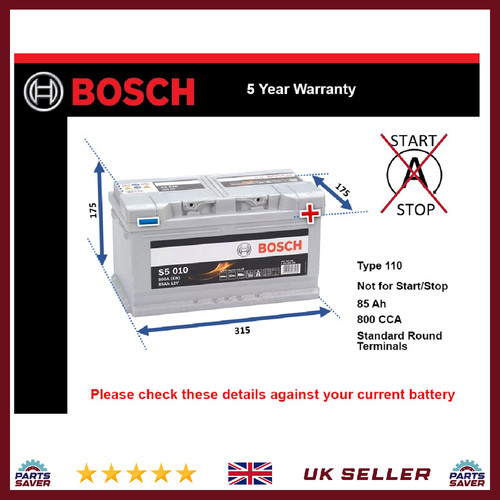 Battery fits jaguar type - xf, x