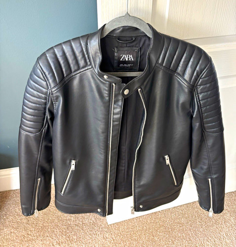 Zara men black - men's, leather