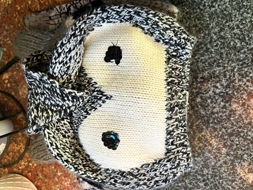 Owl knit beanie hat with - beanie,