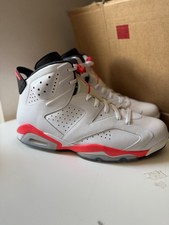 Nike Air Jordan 6 Retro White Infrared UK10