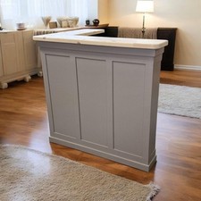 Lincoln – Contemporary Wooden Home Bar | Handmade Bar Counter with Oversized