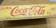 Coca-Cola Yellow Wood Crate 24