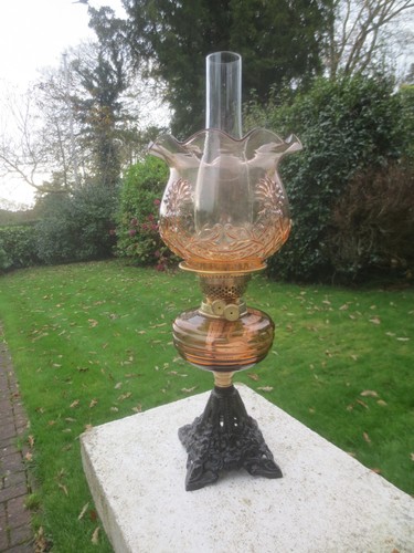 Antique vintage brass - brass, glass