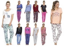 Womens Jersey Pyjamas 2 Piece