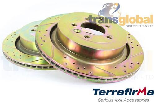 Rear cross drilled grooved - rear,