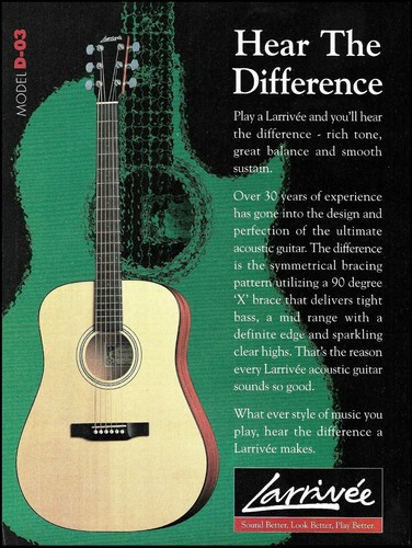 Larrivee model acoustic - model,