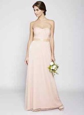 JULIET BHS 10 Blush Pink Sequin Beaded Long Bridesmaid Prom Dress New r.r.p £130