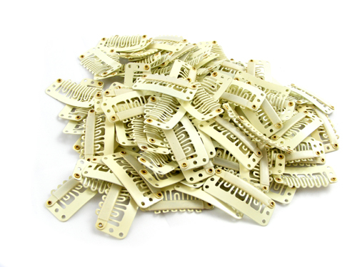 Blonde weft clips - weft, snap