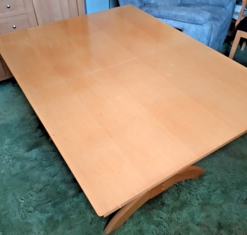 Dining table seats eight with - table,