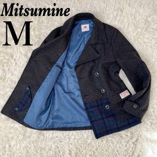 Harris Tweed Wool Peacoat Men