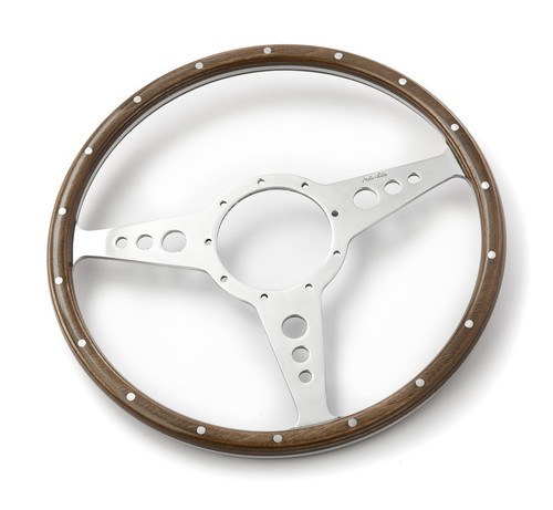 Steering wheel flat wood - 14",