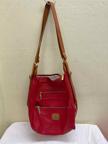 Valentina red leather purse - leather,