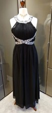 Quiz Black Silver Long Formal