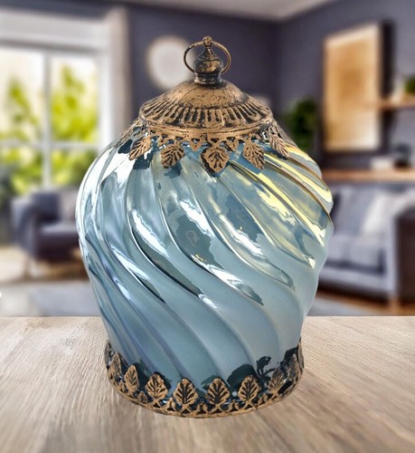 Led blue iridescent - blue, moroccan