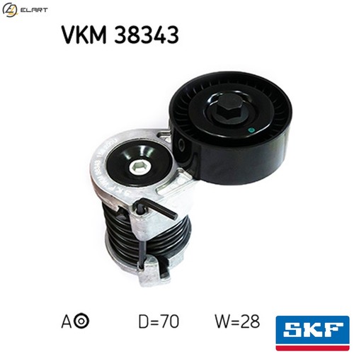 Belt tensioner vribbed - belt,